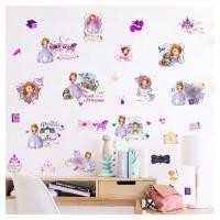 ราคา HO225 สติ๊กเกอร์ติดผนัง SOFIA หวานเป็นเจ้าหญิงสติ๊กเกอร์ติดผนังสติกเกอร์สวิทช์ห้องนอนเด็กสติ๊กเกอร์ Wall Art (18489051681)
