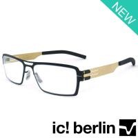 ราคา Ic Berlin แว่นตารุ่น 004 C-4 สีดำขาทอง Reionizaton กรอบเต็ม ขาข้อต่อ วัสดุสแตนเลส สตีล Eyeglass ทางร้านเรามีบริการรับตัด (2212200568)