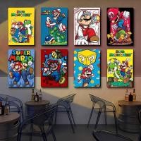 ราคา Super Mario Classic Game Canvas Painting Retro Video Game Wall Art Art Home Wall Decor Canvas Poster (45909040684)