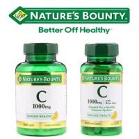 ราคา Nature's Bounty, Vitamin C, 1,000 mg, 100 Caplets / Nature's Bounty, Vitamin C with Rose Hips, 1,000 mg, 100 Coated (9712359012)