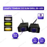 ราคา D2 Slim Grille LED Mini Projector D2 Mini Laser Motorcycle Car Spotlight (51659134257)
