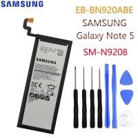 ราคา Samsung แบตเตอรี่ Galaxy Note 5 SM-N9208 Note5 N9208 N9200 N920t N920c ของแท้ EB-BN920ABE 3000MAh (3655594359)