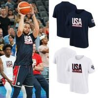 ราคา ทีมอเมริกัน USA ชุดฝึกซ้อมบาสเก็ตบอล Dream Team Curry Quick-Drying เสื้อยืดแขนสั้น Warm-Up กีฬายิงลักษณะชุดผู้ชาย (49708675288)