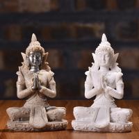 ราคา ประติมากรรมหินทรายขนาดเล็กนั่งพระพุทธรูปงานฝีมือเรซินเครื่องประดับตกแต่งบ้านสร้างสรรค์ (46051610255)