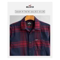 ราคา Hollister เสื้อเชิ้ตมือสอง แขนยาว ลายสก๊อต (54759178833)
