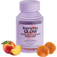 ราคา Leme Glow Collagen สําหรับผมหนา Strong Nails & Healthy Skin with MultiCollagen Peptides Biotin Trace Minerals Zinc s AC & E Dairy & Gluten Peach Flavour 60 ct. (42180130431)
