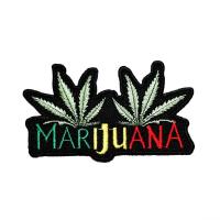 ราคา [ ตัวรีดติดเสื้อ ลาย ใบกัญชา รูปกัญชา แนว เร็กเก ฮิปปี้ ] Marijuana Patch งานปัก DIY ตัวรีด เสื้อ กางเกงยีนส์ อาร์ม เท่ๆ (3441382455)