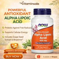 ราคา Now Foods, Alpha Lipoic Acid, Extra Strength 600 mg 60 Veg Capsules (19513083936)