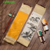 ราคา CYBERPULSE Mini Batik ทรัมเป็ต Scroll, สไตล์จีนของขวัญทําเอง Gilded กระดาษข้าวม้วน, กระดาษวาดภาพวาดม้วนมือเปล่าแขวนเลื่อนการประดิษฐ์ตัวอักษร (44230059918)
