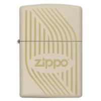 ราคา Zippo logo 29530 Cream Matte ของแท้ Made in USA (4743607097)
