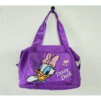 ราคา ของแท้ กระเป๋าสะพาย Tote ใบใหญ่ Disney Donald Duck Daisy Duck สีม่วง ย่อ-ขยายได้ ใส่ของได้เยอะ น่ารักมาก มือสองสภาพใหม่- (26273300495)