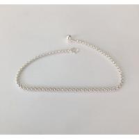 ราคา สร้อยข้อเท้าลายผ่าหวายเงินแท้925 เครื่องประดับเงินแท้ สร้อยข้อเท้า สร้อยเงินแท้ (22883664149)