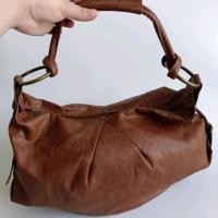 ราคา กระเป๋ามือสอง คล้องไหล่ ใบใหญ่ สีน้ำตาล (18717935316)