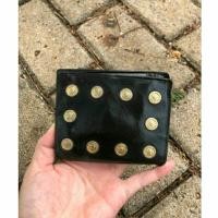 ราคา Gianni Versace กระเป๋าสตางค์พับหนังแท้สไตล์วินเทจ (50008080286)