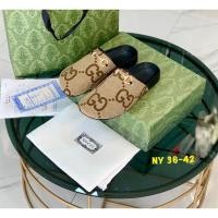 ราคา รองเท้าหลุยส์ มาไหม่ แตะเปิดส้นหนังลายโมโนแกรม งานตรงปก สินค้าพร้อมส่ง (25466681677)