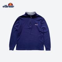 ราคา เสื้อแขนยาว คอซิป ellesse สีน้ำเงิน [มือสอง] (29550776527)