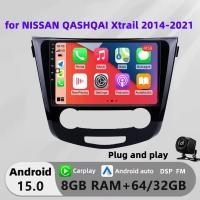 ราคา Honxun เครื่องเสียงรถยนต์หน้าจอสัมผัส android หัว 10.1 นิ้ว 8G+64 สําหรับ NISSAN QASHQAI Xtrail 2014-2021 carplay android auto car monitor 2din สเตอริโอบลูทูธ astral qcy kenwood (46359070626)