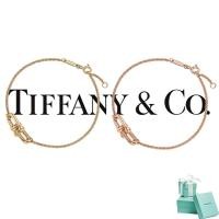 ราคา สร้อยข้อมือแหวนเกลียวคู่ ทองคำขาว 18K พร้อมกล่องบรรจุภัณฑ์หรูหรา Tiffany (45058059959)