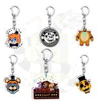 ราคา FNAF Five Nights ที่ Freddys Glamrock Freddy Security Breach Pizzaplex พวงกุญแจรูปหมีน่ารักสําหรับตกแต่งกระเป๋าเป้สะพายหลังและกระเป๋า (46508767547)