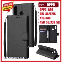 ราคา เคสโทรศัพท์หนัง ฝาพับ ล็อค OPPO A60 A15 A15S A16 A16K A17 A17K A18 A38 A58 A78 A79 A57 A77S A54 A74 A94 A95 F5 F7 F9 A5S (27007967462)