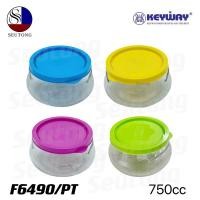ราคา โหลเเก้ว ขวดโหลเเก้ว ฝาพลาสติกสีสันสดใส น่าใช้งาน รุ่น F6490/PT (5666301079)