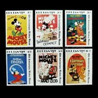 ราคา แสตมป์ภูฏาน (Bhutan) Disney 60th Anniversary Mickey Mouse ที่ระลึกครบรอบ 60 ปี มิกกี้ เมาส์ ปี 1988 (6 ดวง) MNH (57053269182)