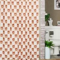 ราคา WSP ผ้าม่านห้องน้ำเนื้อผ้า POLYFETTA-HOMETEX รุ่น SCP-3/A7176 (มีขนาด S M L แถมฟรีห่วงแขวนม่าน) (12453536840)
