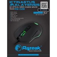 ราคา Razeak เมาส์เกมมิ่ง Gaming Mouse DPI 2,400 มีไฟLED รุ่นRM-028 (25225660188)
