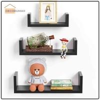 ราคา ชั้นวางของติดผนังรูปตัว ยู - ชั้นลอย - ชั้นวางหนังสือ - กว้าง 12 ซม. - 1 ชุด 3 ชิ้น ยาว 60, 50, 40 ซม (43428770325)