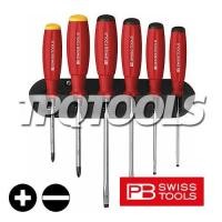 ราคา ชุดไขควงปากแฉก-แบน 6 ตัวชุด พร้อมแผงแขวน PB8244 "PB SWISS TOOLS" สินค้าจากประเทศสวิตเซอร์แลนด์ (54602025532)