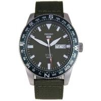 ราคา Seiko 5 Sports Automatic นาฬิกาข้อมือผู้ชาย สีเขียว สายผ้ารุ่นSRP663K1 (340080827)