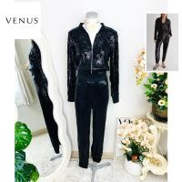 ราคา ไซด์ M-L แบรนด์ VENUS แท้ 100%จั๊มสูท ซิบหน้า มีดีไซด์ มีกระเป๋า2ข้าง Luxury งานเกล็ดวิบวับ สีดำ ใส่ออกงาน ชุดปาร์ตี้ (56307157516)