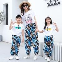 ราคา พร้อมสต็อก90-150ซม เด็กผ้าฝ้ายผ้าไหมยุงกางเกงฤดูร้อนแสงระบายอากาศทารกสั่นผ้าฝ้ายชุดกีฬาผู้หญิงเวอร์ชั่นเกาหลีการ์ตูนพิมพ์กางเกงหลวมบ้านกางเกงนอ (25380338319)