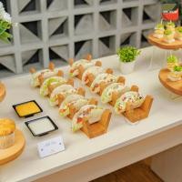 ราคา INPI HOUSE แท่นโชว์สินค้าไม้ - ชั้นโชว์สินค้า Taco - ไม้มะฮอกกานี (54409626187)
