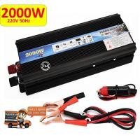 ราคา 2000W Car power Inverter 2000 W เครื่องแปลงไฟ USB DC 12V To AC 220V 50Hz ที่ชาร์จแบตในรถและอินเวอเตอร์ รับประกันไฟเต็ม (3804527967)