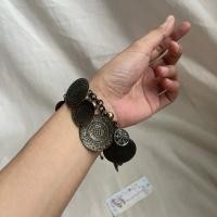 ราคา กำไลข้อมือ Fluttering Coins โบราณวินเทจ✨มือสอง สภาพวินเทจ (44313910966)