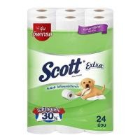 ราคา สก๊อตต์ Scott เอ็กซ์ตร้า กระดาษชำระ กระดาษทิชชู่ ความยาวพิเศษ แพ็คละ24 ม้วน (43922728769)