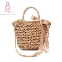 ราคา 8Days กระเป๋าสาน ผูกโบว์ มี 2 สาย สไตล์เกาหลี มีให้เลือก 2 สี กระเป๋าสะพายข้าง กระเป๋าถือ กระเป๋าผู้หญิง (1786242888)