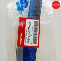 ราคา สติ๊กเกอร์สำหรับติดฝาครอบหน้า รหัส 86649-K58-TL0ZA สำหรับรถ HONDA WAVE110I ปี 2020 ล้อซี่ลวด รถสีขาว-น้ำเงิน แท้100% (28204087240)