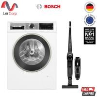 ราคา (BOSCH) เครื่องซักผ้าฝาหน้า 9 kg 1400 รอบต่อนาที รุ่น WGA244A0TH + เครื่องดูดฝุ่นไร้สาย รุ่น BCHF216B (47050922802)