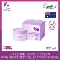 ราคา [ฉลากไทย] ครีมรกแกะ Careline Lanolin Cream with Grape Seed Oil & Vitamin E 100ml.จากประเทศออสเตรเลีย (23004311968)