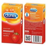 ราคา ใหม่!! แท้%Durex Strawberry(บรรจุ12ชิ้น/1กล่อง)ถุงยางอนามัย ดูเร็กซ์ สตรอเบอร์รี่ ขนาด 52.5 มม. (3545550265)
