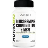 ราคา NutraBio Glucosamine Chondroitin & OptiM Joint port สูตร 120 แคปซูล (120 นับ) (49108548091)