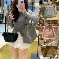 ราคา แท้ %Tory Burch Ella Nylon Tote Bagกระเป๋าสะพายข้างทรงใหญ่จุใจ กระเป๋าไนล่อนกันน้ำ สะพายเฉียงเก๋ๆ (56709007175)