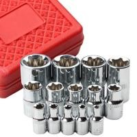 ราคา 14PC E Torx Star Female Bit Socket Set with Plastic Case CRV 1/2"/3/8"/1/4" Drive E4 -E24 Sockets S (51051849891)