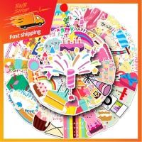ราคา ส่งจากไทย 50ชิ้น สติกเกอร์ ตกแต่งวันเกิดเด็ก Happy Birthday Sticker Kid Children Sticker พร้อมส่ง (21587689572)