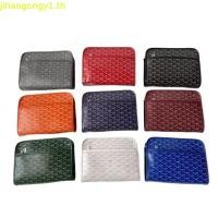 ราคา Goyard สไตล์ใหม่ผู้ชายผู้หญิงคลาสสิก Y พิมพ์มัลติฟังก์ชั่ถุงแป้ง Double-Layer แบบพกพาเครื่องสําอางค์แปรงกระเป๋า Home Travel คลัทช์เรียบง่าย (56558704241)