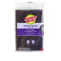 ราคา โค้ดลด 50% (แพค2ชิ้น) 3M SCOTCH-BRITE แผ่นใยขัดขจัดคราบไหม้ คราบฝังแน่น SCOTCH-BRITE EXTRA TOUGH 4x6 นิ้ว (26753510494)