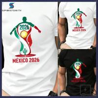 ราคา BESTSHEMen World Cup Print Support T-Shirt Sports Short Sleeve Loose For Versatile Tops (57959349646)