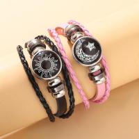 ราคา MATAHARI Sun and Moon Lover Couple Bracelet Minimalist Titanium Black and pink Couple Bracelet One Set Couple (26494699830)
